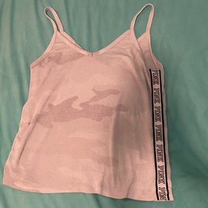 Pink sleep tank top